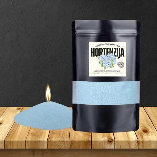 Scented Hydrangea Pearl wax candle